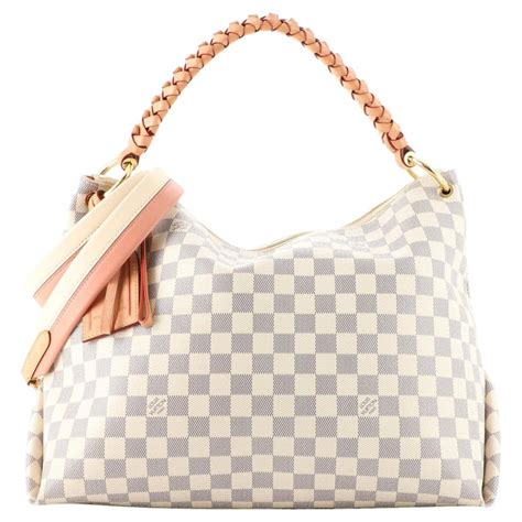 beige lv bag|lv bag with braided handle.